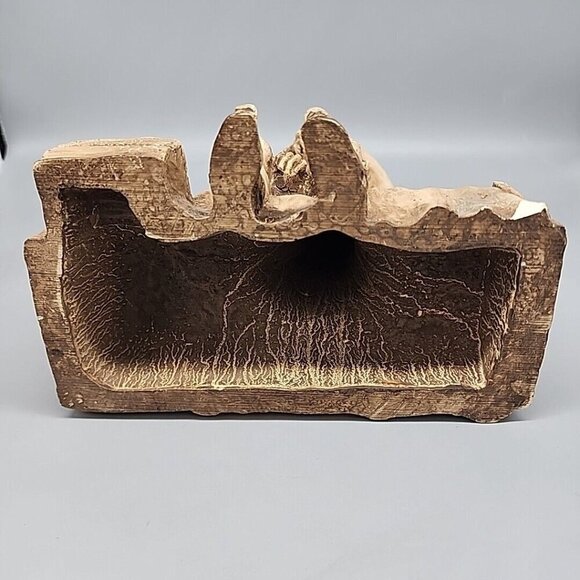 Vintage Shade Tree Creations 1981 Cowboy Bed Clock Figurine 9.5" Made in USA - Picture 6 of 9